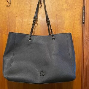 Black Shoulder Bag with Handles